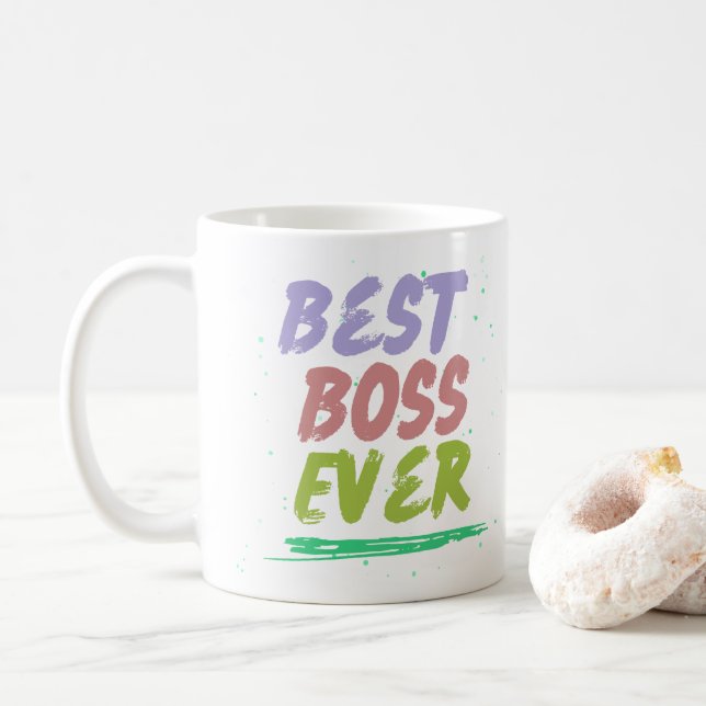 Bästa Chef någonsin Kaffemugg (Med munk)