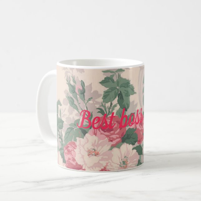 Bästa chef någonsin kaffemugg (Framsida vänster)