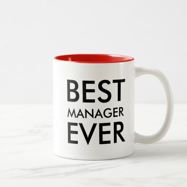 Bästa chef någonsin | Office Gift Två-Tonad Mugg (Höger)