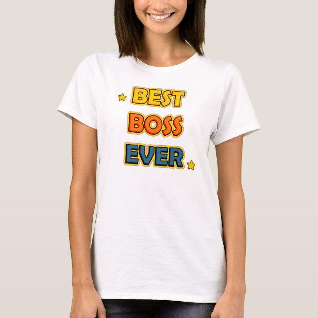 Bästa chef någonsin t-shirt (Framsida)