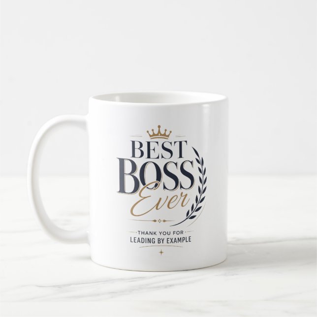 Bästa chef någonsin Tack så mycket Kaffemugg (Vänster)
