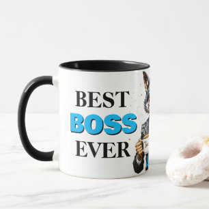 Bästa Chef någonsin-Varg med kaffe och offert Mugg
