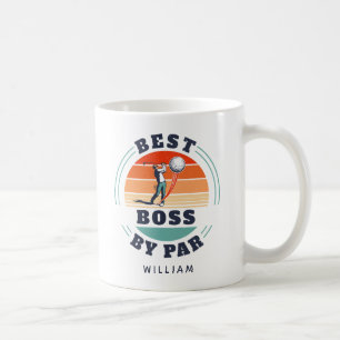 Bästa Chef per Anpassningsbar Retro Golf Employer Kaffemugg