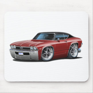 Bästa Chevelle Rödbrun-Svart 1968 Musmatta