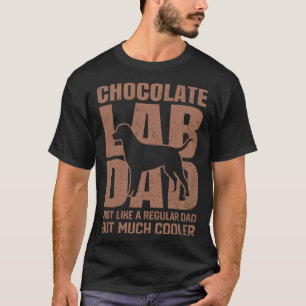Bästa Chocolate Lab Pappa Hund Brun Labrador Retri T Shirt