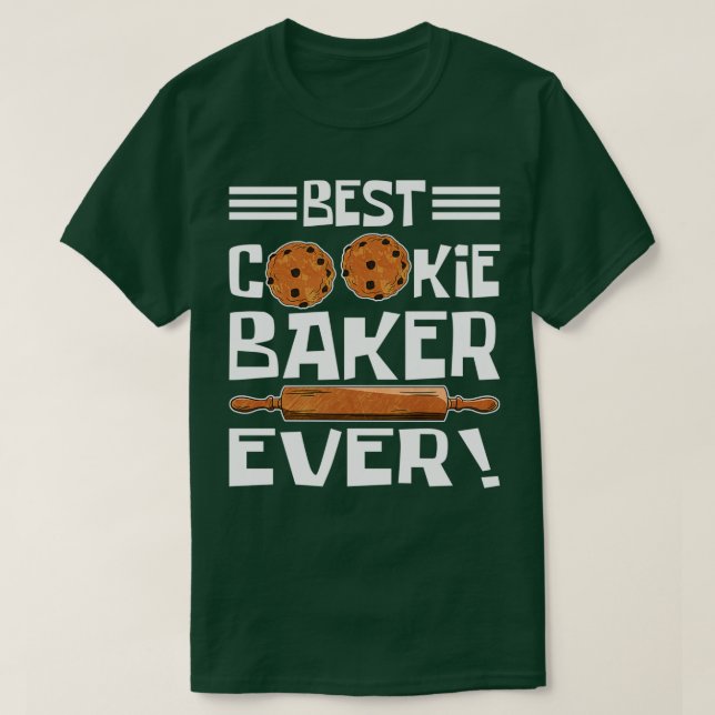Bästa Cookie Baker någonsin T Shirt (Design framsida)