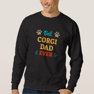Bästa Corgi Hundpappa Någon Gång Lång Ärmad Tröja