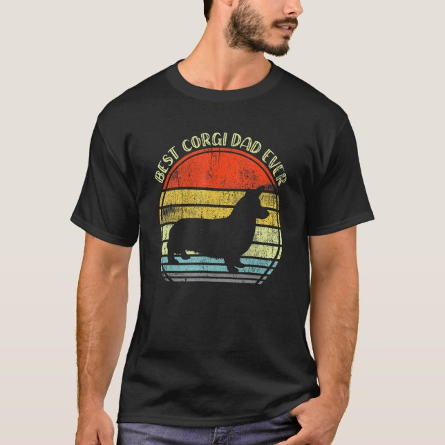 Bästa Corgi Pappa Någonsin 1 T Shirt (Framsida)