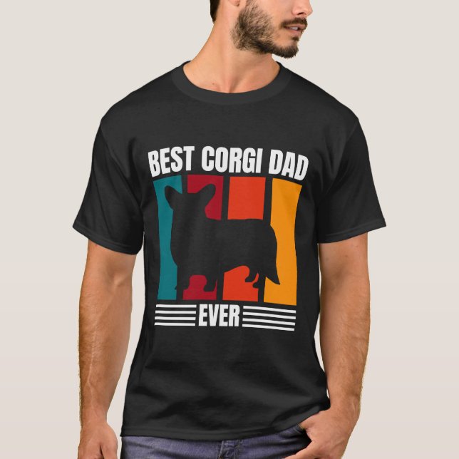 Bästa Corgi Pappa någonsin 433 T Shirt (Framsida)