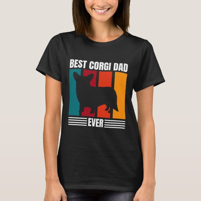 Bästa Corgi Pappa någonsin 433 T Shirt (Framsida)