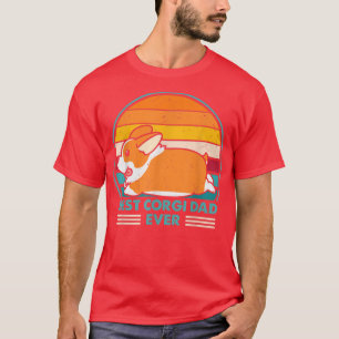 Bästa Corgi Pappa någonsin Retro-Vintage 60-årsjub T Shirt