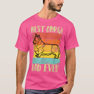 Bästa Corgi Pappa någonsin-Vintagen för Retro-åter T Shirt