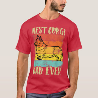 Bästa Corgi Pappa någonsin-Vintagen för Retro-åter T Shirt