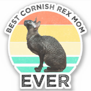 Bästa Cornish Rex-mamma någonsin Klistermärken