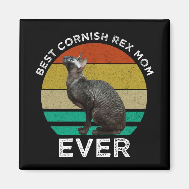 Bästa Cornish Rex-mamma någonsin Magnet (Framsidan)
