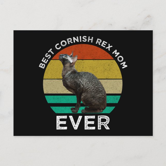 Bästa Cornish Rex-mamma någonsin Vykort (Framsida)