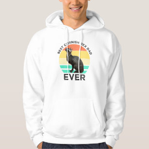 Bästa Cornish Rex Pappa Någon Gång Hoodie