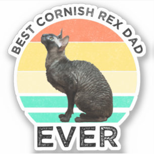 Bästa Cornish Rex Pappa Någon Gång Klistermärken