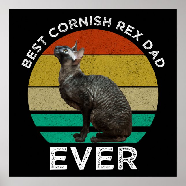 Bästa Cornish Rex Pappa Någonsin Poster (Framsidan)