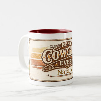 Bästa Cowgirl Någonsin Personlig Kaffe Mugg