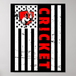 Bästa cricketdesign för män kvinnor barn sportlag poster