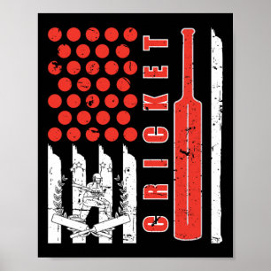 Bästa cricketdesign för män kvinnor barn sportlag poster