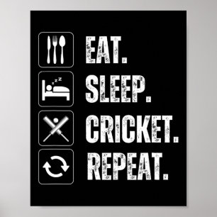 Bästa cricketdesign för män och kvinnor sport spor poster