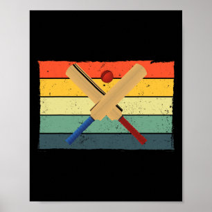 Bästa cricketdesign för män och kvinnor sport spor poster