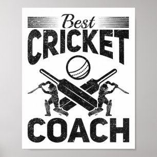 Bästa crickettränare - Cricketande cricketspelare  Poster