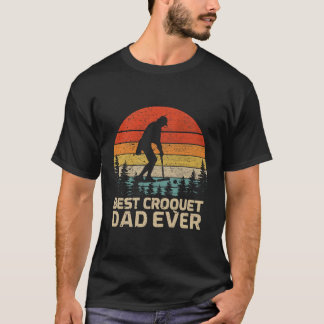 Bästa Croquet Pappa någonsin Fars dag T Shirt