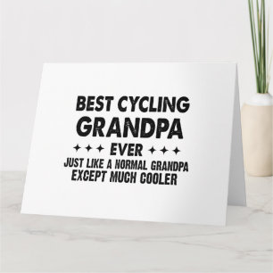 Bästa Cycling Grandpa All Fars dag Grandfather Kort