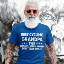 Bästa Cycling Grandpa All Fars dag Grandfather T Shirt