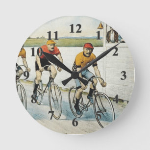BÄSTA cykla old school Rund Klocka