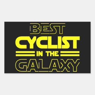 Bästa cyklin i Galaxy Rektangulärt Klistermärke