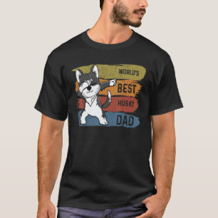 Bästa Dabbing Husky Pappa Dab För Barn Män T Shirt