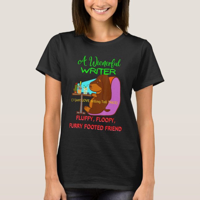 BÄSTA DACHSHUND FUNNY WIENER HUND CUTE WIENERFUL W T SHIRT (Framsida)