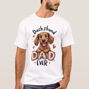 Bästa Dachshund Pappa Någonsin T Shirt