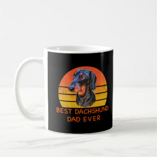 Bästa dachshund pappa någonsin T-Shirt Kaffemugg