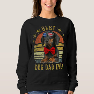 Bästa Dachshund Pappa någonsin-Vintage Hund T Shirt