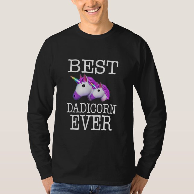 Bästa Dadicorn nånsin Unicorn T Shirt (Framsida)