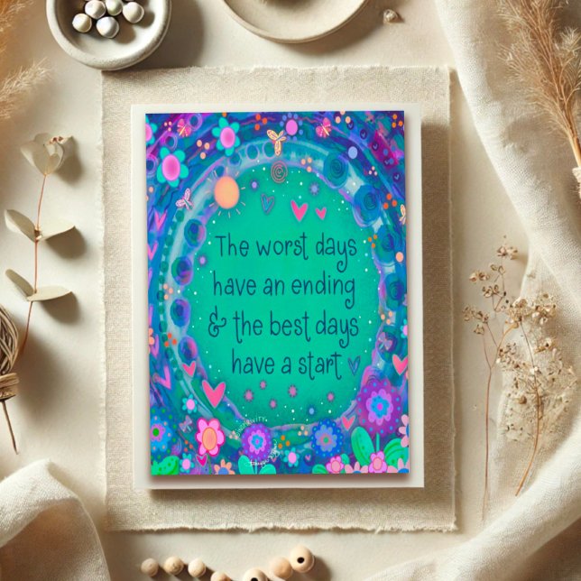 Bästa dagarna har uppmuntran att starta en spiral kort (Skapare uppladdad)