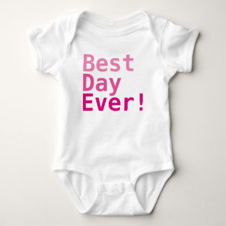 Bästa dagen någonsin! Anpassningsbar Baby Jersey B Tee Shirt