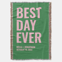 Bästa dagen någonsin, Bröllop Blanket-gåva från Pe