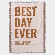 Bästa dagen någonsin, Bröllop Blanket-gåva från Pe