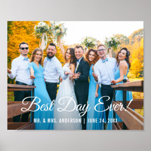 Bästa dagen någonsin-fotot i Bröllop Poster