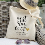 Bästa dagen någonsin,personlig bröllop välkommen,g tygkasse<br><div class="desc">Kolla in över 100 populära stilar i bröllop tote bags från min butik "Bröllop Tote bags"!</div>