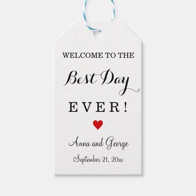 Bästa dagen någonsin-Personligens favoritMärkre Presentetikett (Framsidan)