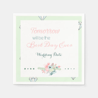 Bästa dagen någonsin (repetitionsmiddag) pappersservett