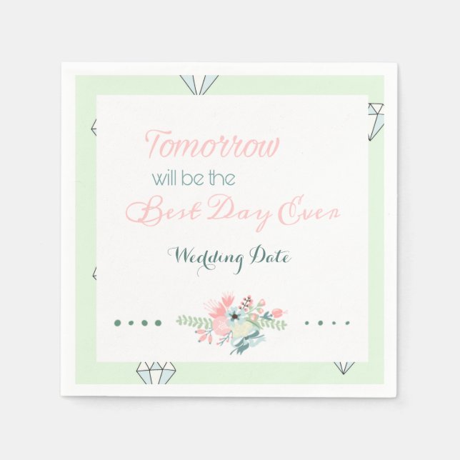 Bästa dagen någonsin (repetitionsmiddag) pappersservett (Framsidan)