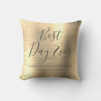 Bästa dagen någonsin Ro Guld Metallic Bröllop